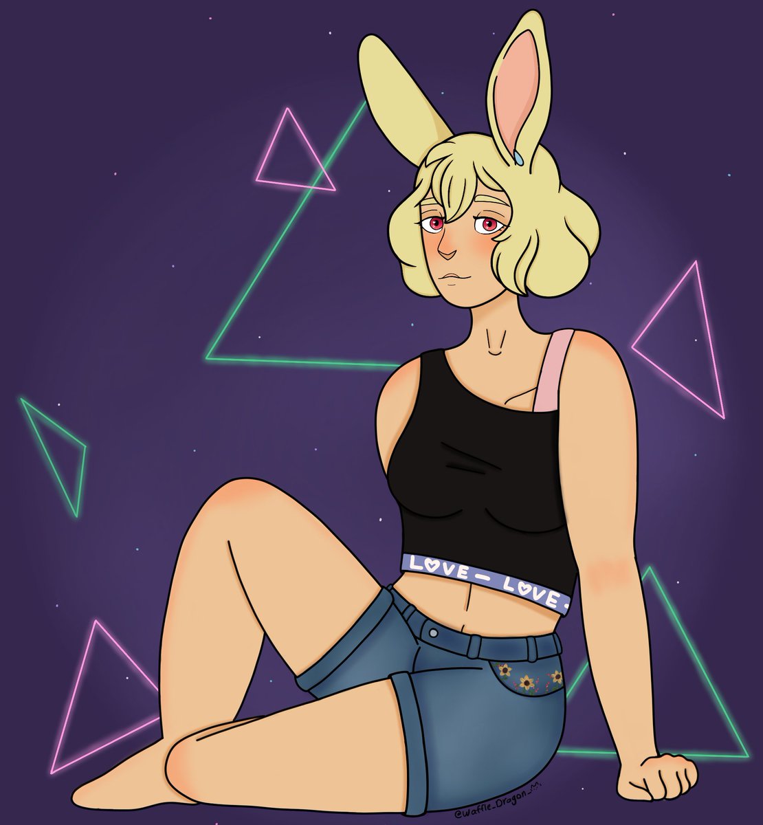 Commission for the wonderful <a href="/comet_otter/">Comet Otter</a>!
Thank you very very much for commissioning me, it was an honor to draw this gorgeous bean! 💛💜💙