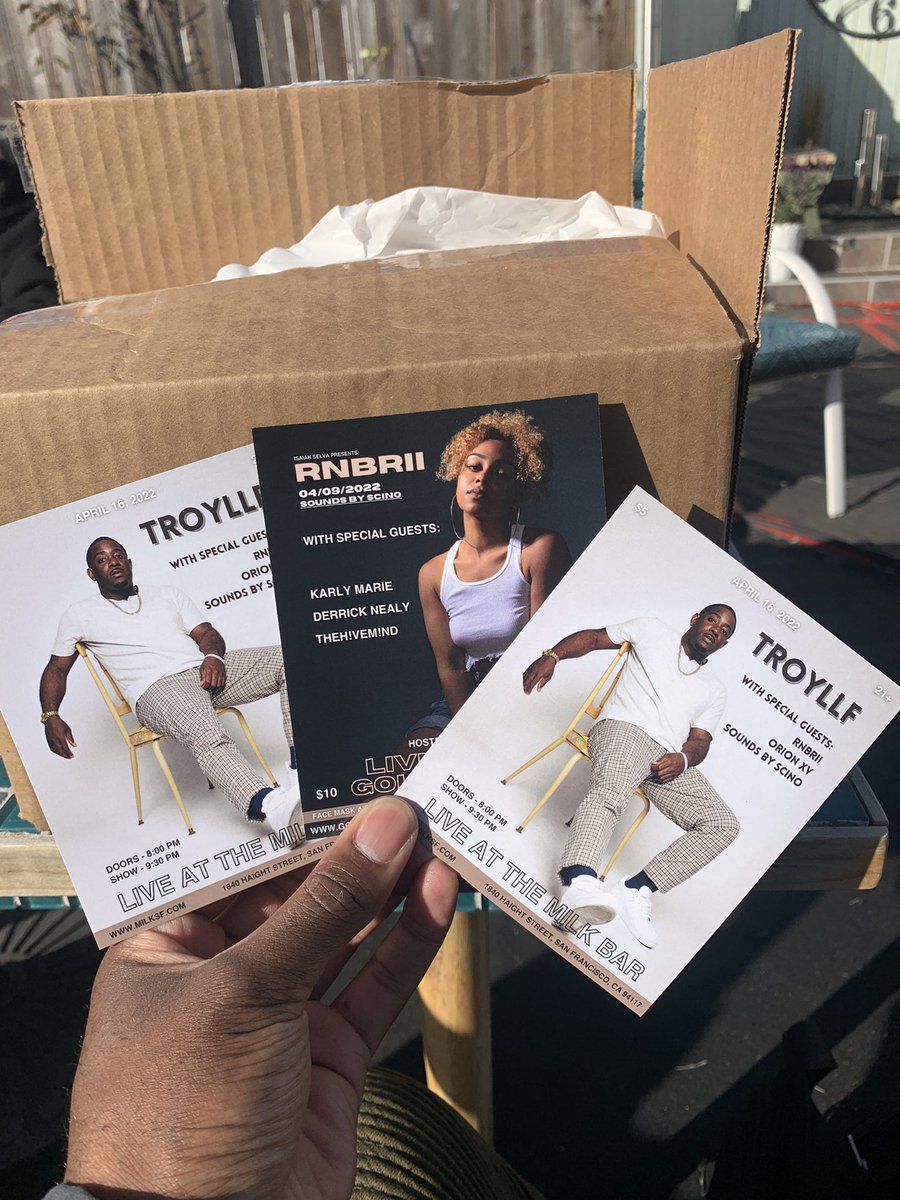 TroyLLF's tweet photo. Hosting a Show Featuring @rnbrii @karlymariemusic @DerrickNealy &amp; #TheHiveMind Saturday the 9th @ The Golden Bull in Oakland

THEN… 

Headlining a Show @ Milk Bar in The City on the 16th! Y’all should pull up on me! https://t.co/wyfoha8HI2