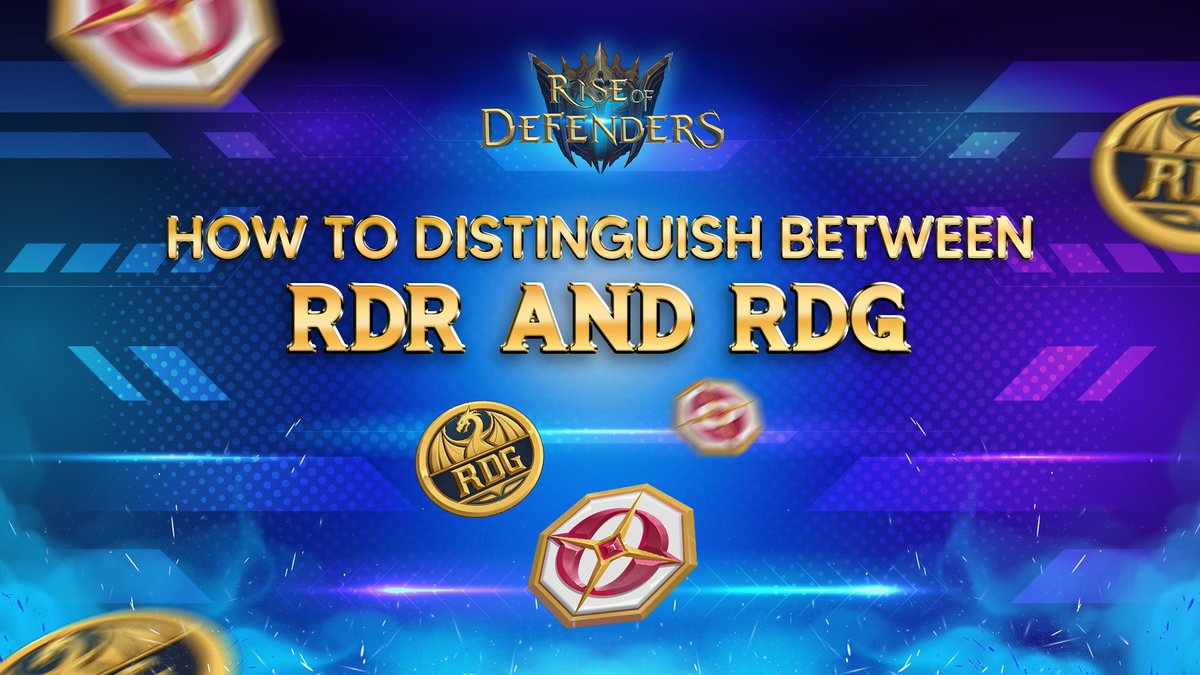 ⚡️DISTINGUISH $RDR &amp; $RDG ⚡️

✔️Supply: $RDR has 500 million, $RDG is infinite.
✔️Earning: Both can be earned from the game, particularly $RDR is listed.
✔️Usecase: $RDR is primarily used for trading, whereas $RDG is used for game upgrades.

#ROD #RDR #RDG #Riseofdefenders