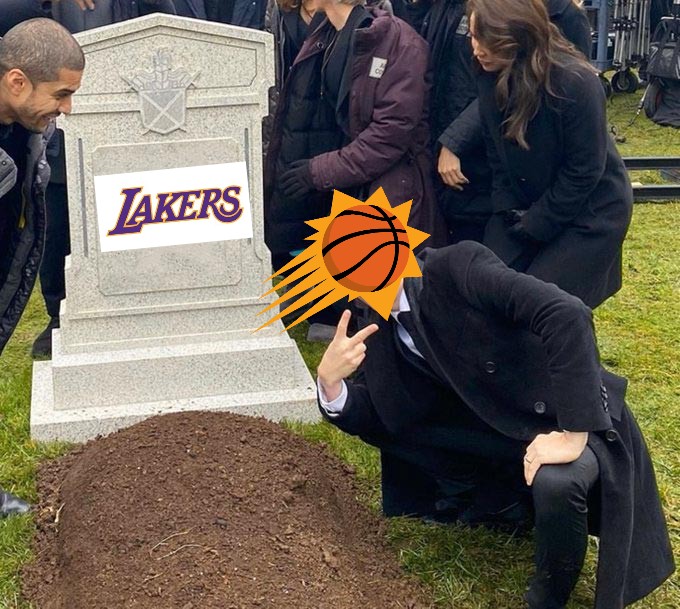 NbaArgento's tweet photo. Los Suns enterraron a Lakers por segundo año consecutivo. https://t.co/UgUdBU3Or9