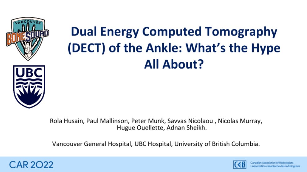 Dr_Hugue_Ouellette (@drhugue) on Twitter photo Check out our DECT Poster!
@CARadiologists #UBCMSK #CAR2022
<a href="/EmergTraumaRad/">Savvas Nicolaou, MD</a>
<a href="/VGHEmergRad/">VGH Emergency and Trauma Radiology</a> <a href="/canadaradwomen/">Canadian Radiology Women 🇨🇦</a> <a href="/fhberger/">Ferco Berger, MD</a> <a href="/totallyskates/">Grace G. Zhu, MD</a> @AndrewG1966 @RadApplWG2022 <a href="/VIradiology/">Vancouver Imaging</a> <a href="/AdnanSh41904110/">Adnan Sheikh</a> Check out our DECT Poster!
@CARadiologists #UBCMSK #CAR2022
<a href="/EmergTraumaRad/">Savvas Nicolaou, MD</a>
<a href="/VGHEmergRad/">VGH Emergency and Trauma Radiology</a> <a href="/canadaradwomen/">Canadian Radiology Women 🇨🇦</a> <a href="/fhberger/">Ferco Berger, MD</a> <a href="/totallyskates/">Grace G. Zhu, MD</a> @AndrewG1966 @RadApplWG2022 <a href="/VIradiology/">Vancouver Imaging</a> <a href="/AdnanSh41904110/">Adnan Sheikh</a> 