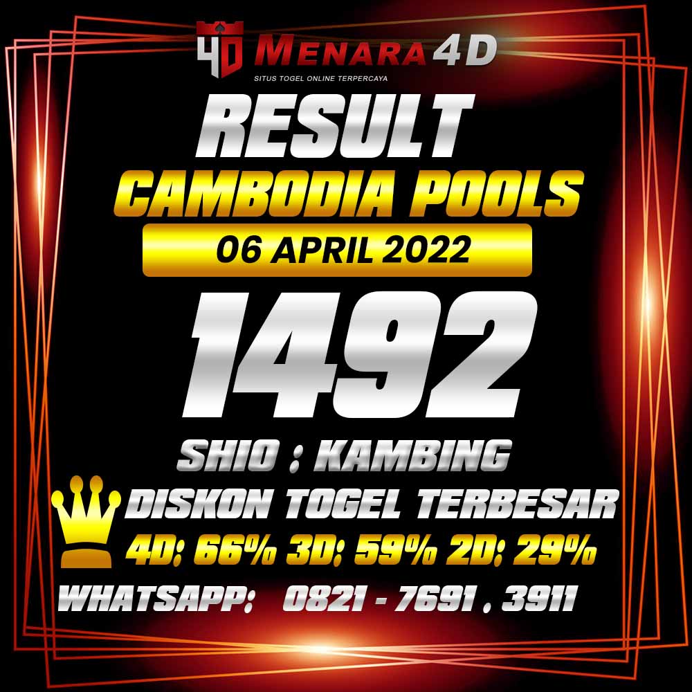 Up2date_01's tweet photo. CAMBODIA MENARA4D 06 APRIL 2022
RESULT : 1492
SHIO : KAMBING
LINK DAFTAR : https://t.co/8pFf3Iwjn9
#menara4d #bandartogel #togel #bandartogelonline #togelonline #togelovers #togelcambodia #datatogel #keluarantogel #bandartogelterpercaya #livedrawcambodia #keluarancambodia https://t.co/Zsrc6cEc3P
