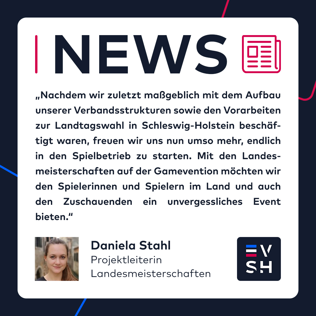 Erste offizielle #ESport-Landesmeisterschaften 🥇🥈🥉

Wir küren zum 1. Mal die besten Spielenden aus SH in „FIFA 22“, „League of Legends“ &amp; „Rocket League“.

Melde dich jetzt zu den Qualifikationen an: liga.sh

Weitere Infos gibt's unter e-sport.sh/landesmeisters…