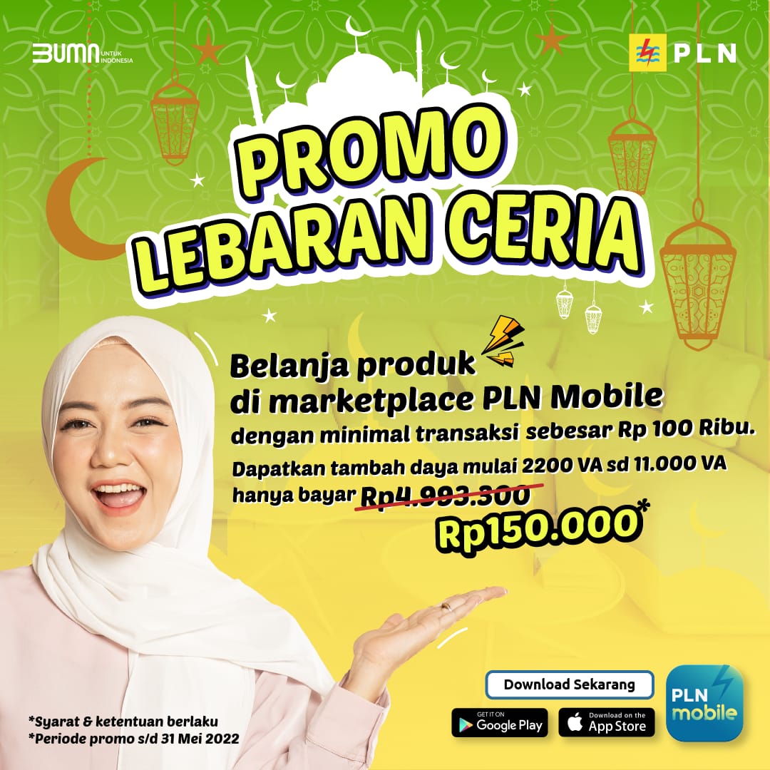 _pln_id's tweet photo. Promo Lebaran Ceria ✨

Pastikan Electrizen tidak melewatkan promo dari PLN di bulan April ini! Dimana kamu bisa mendapatkan promo tambah daya hanya dengan "RP 150.000".

#PLNMobile
#SemuaMakinMudah
#PromoPLN #PromoLebaranCeriaPLN https://t.co/odiOrMrlF7