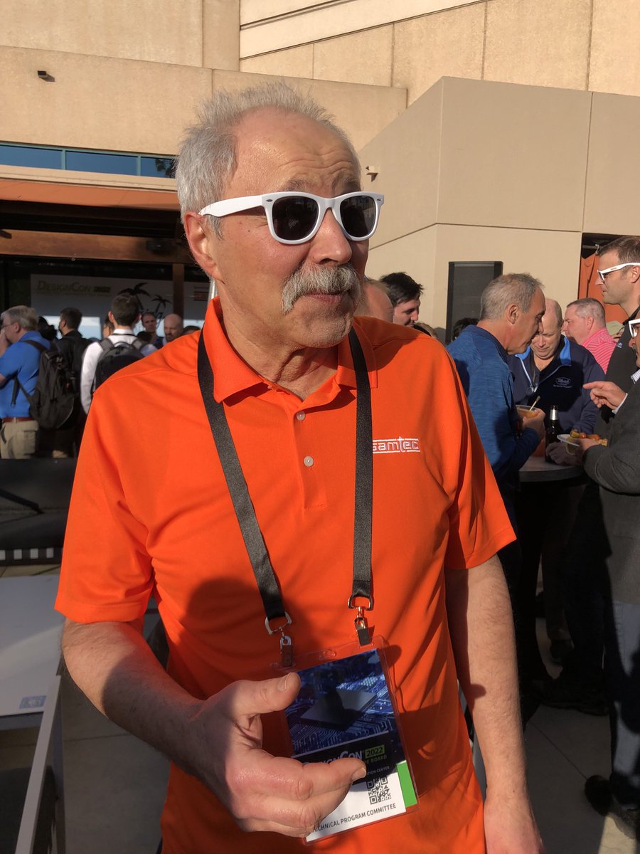 TheEEcosystem's tweet photo. ⁦⁦⁦@DesignConEvent⁩ Spring Break Welcome Reception with with the coolest PI expert on the block, Istvan Novak of ⁦⁦@SamtecInc⁩ https://t.co/T3Jh7jwfIa
