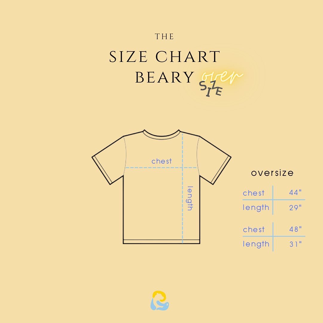 WILL YOU BEARY ME?✨ 

• cotton 100% super soft 
color: offwhite 
unisex

oversize (1)
chest: 44”
length: 29”

oversize (2)
chest: 48”
length: 31”

price: 690 THB
free shipping 
order pls click link in bio 

#bearybkk