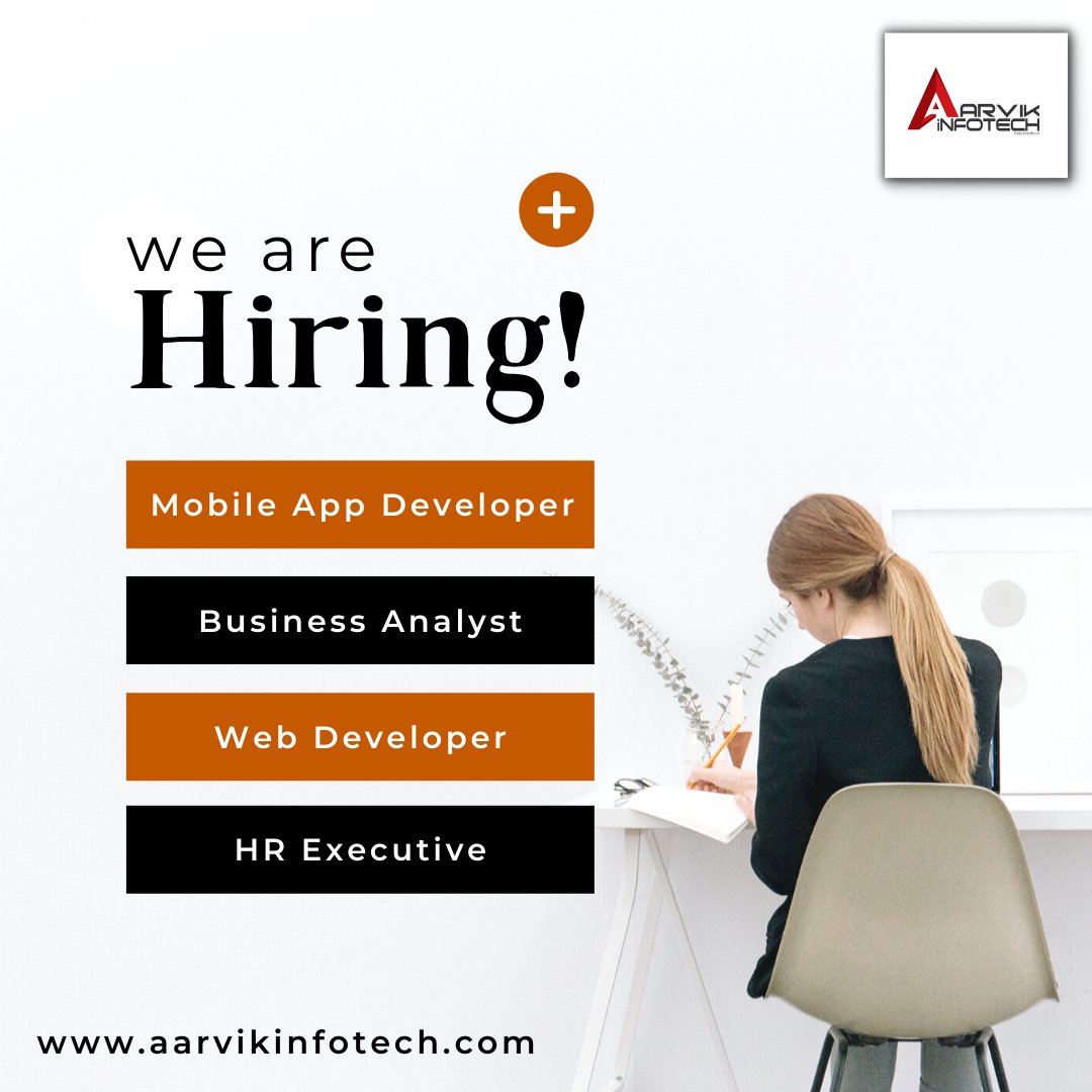 aarvikinfotech's tweet photo. Are you ready to join our team?  We are looking for smart, driven, ambitious professionals interested in making a meaningful impact.
To know more, kindly visit https://t.co/RRGoXc9bay
#Like #Share #Apply  #webdevelopment #webdesigner #appdeveloper #digitalmarketingagency #SEO https://t.co/WPIFTzdEAz