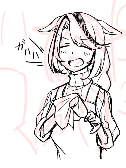 絶対こういう笑い方しないから修正するとは思うけどこれはこれでかわいいねってなってる(供養) 