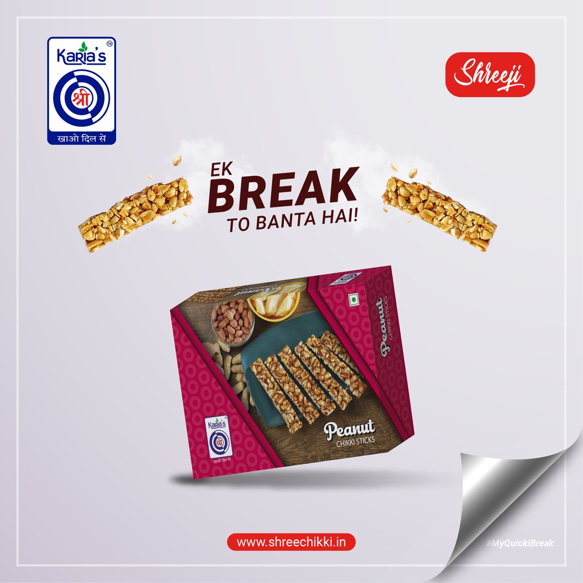 ShreeChikki's tweet photo. "Break &amp; Munch these crispy peanut chikki sticks for your small hunger cravings.

Order Online now @ https://t.co/7UrLC3gMgV"

#break #kitkatbreak #gajak #bhfyp #sweets #sweets #kitkatbreak #bestchikki #shreechikki #peanutchikkkisticks #hunger #hungry #cravings https://t.co/T0qvhbWLoG