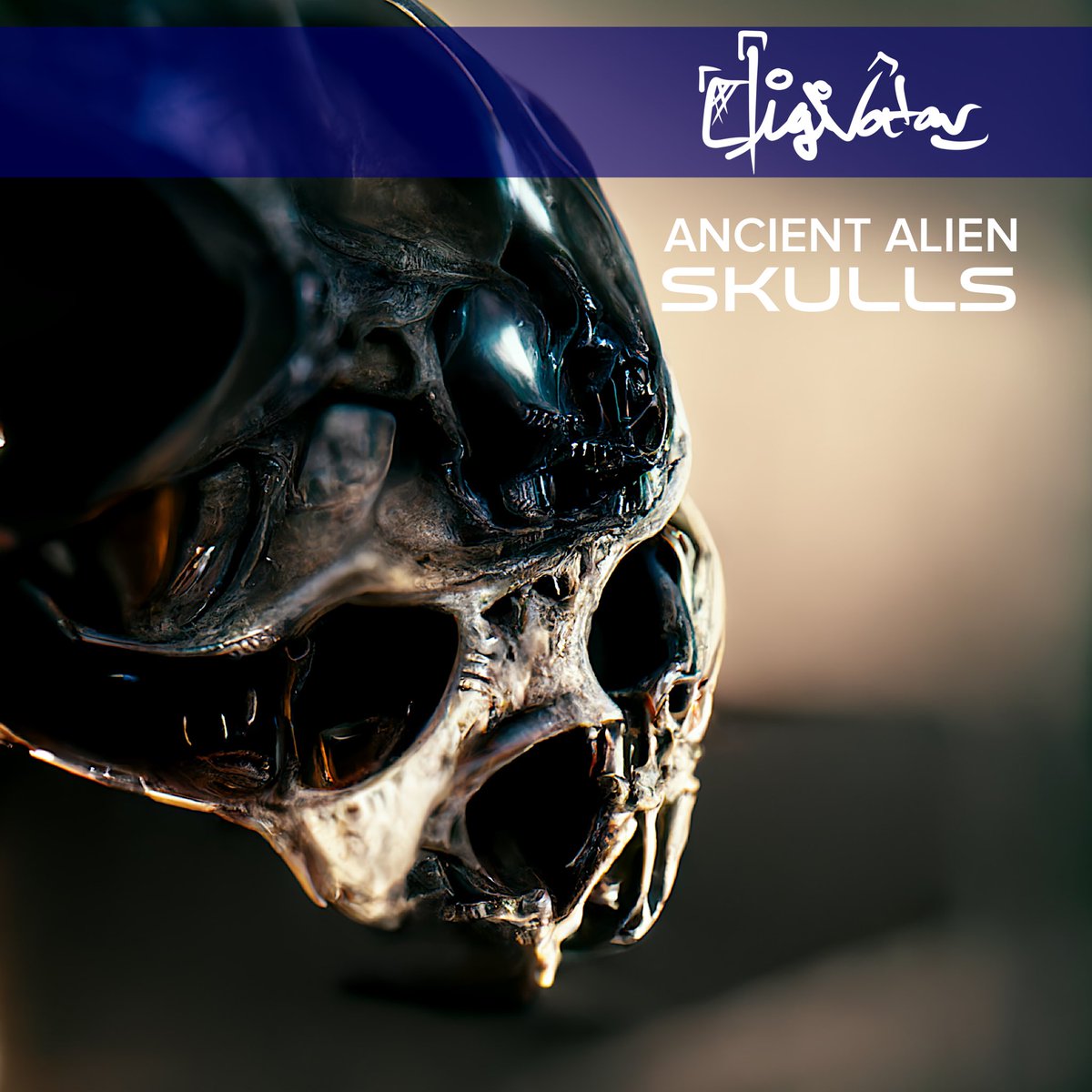 Digivatar's tweet photo. “Ancient Alien Skulls” series will drop soon on @foundation #digitalart #3Dart #DigitalArtist #NNGA would you collect these ancient fossils? What if they have already be discovered on other planets? This series excites me because it challenges my own imagination! https://t.co/HW3YlYyfsA