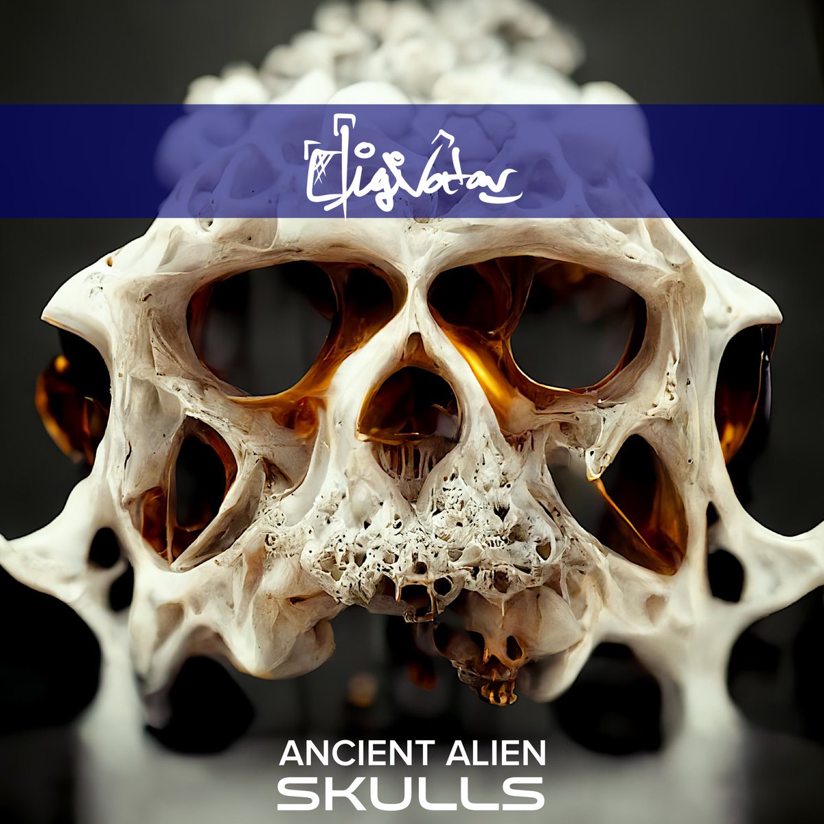 Digivatar's tweet photo. “Ancient Alien Skulls” series will drop soon on @foundation #digitalart #3Dart #DigitalArtist #NNGA would you collect these ancient fossils? What if they have already be discovered on other planets? This series excites me because it challenges my own imagination! https://t.co/HW3YlYyfsA