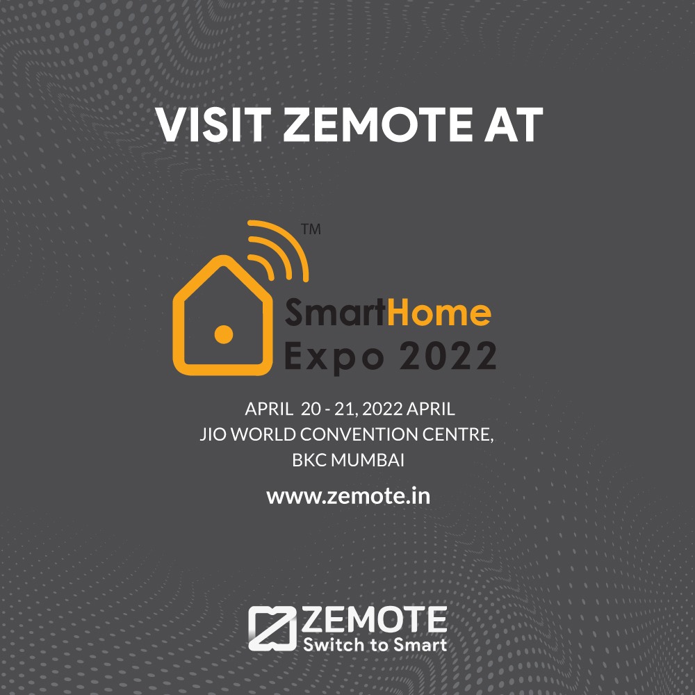 ZemoteSmartHome's tweet photo. Come visit our stall: A103 at the expo for exciting and fun happenings.

Website link: https://t.co/tCEZlqQ10A

#zemote #zemotesmarthome #zemoteapp #zemoteautomation #homeautomationsystem #homeautomation #homeautomationindia #touchswitches #touchswitch #zemotexexpo #smarthomeexpo https://t.co/vpQ5llBfv2