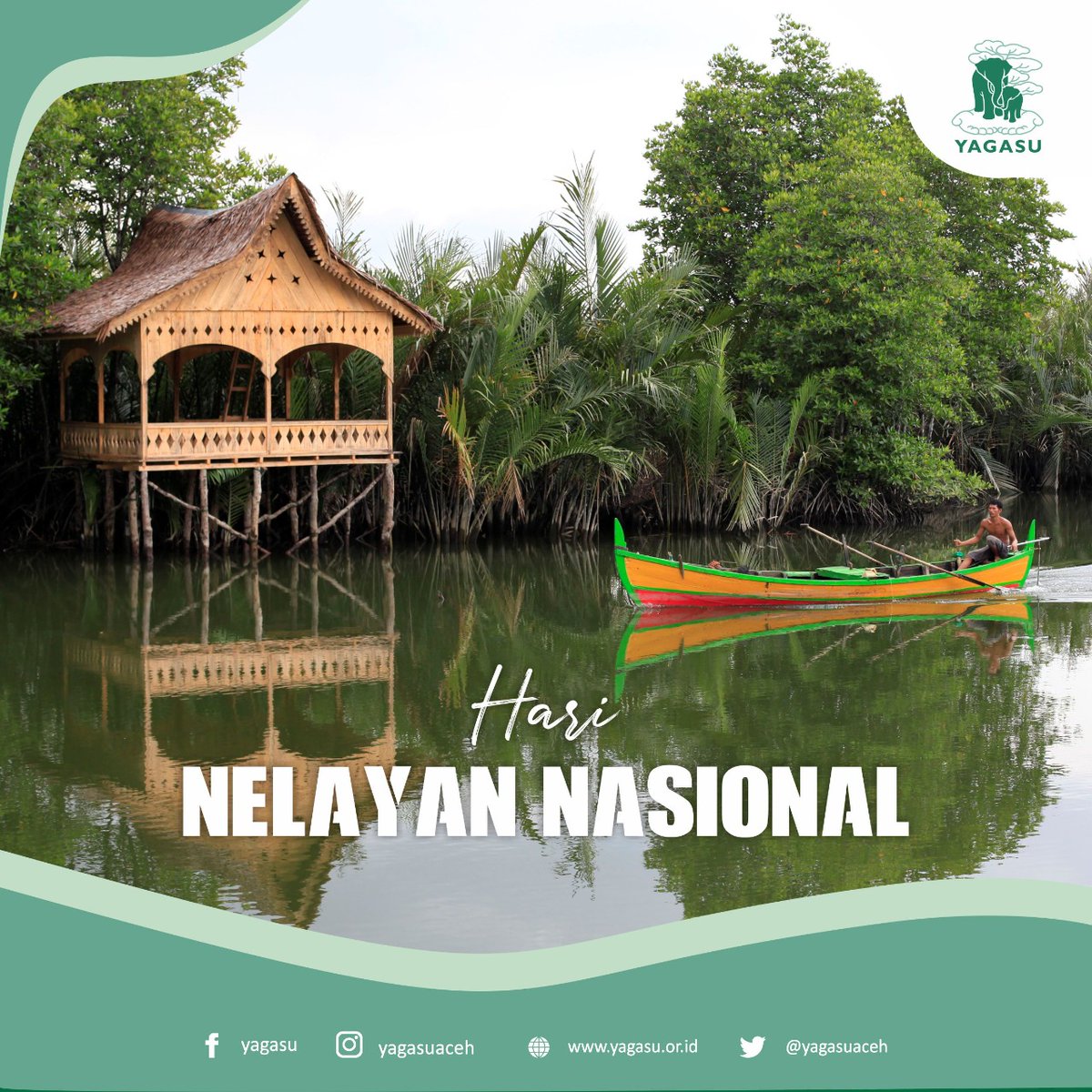 yagasuaceh's tweet photo. Selamat memperingati hari Nelayan Nasional! 

Marilah sama-sama kita membantu kesejahteraan nelayan dengan cara menjaga dan memelihara lingkungan kita terutama ekosistem Mangrove, dengan terjaganya lingkungan,(cont) https://t.co/T7o0rv3813