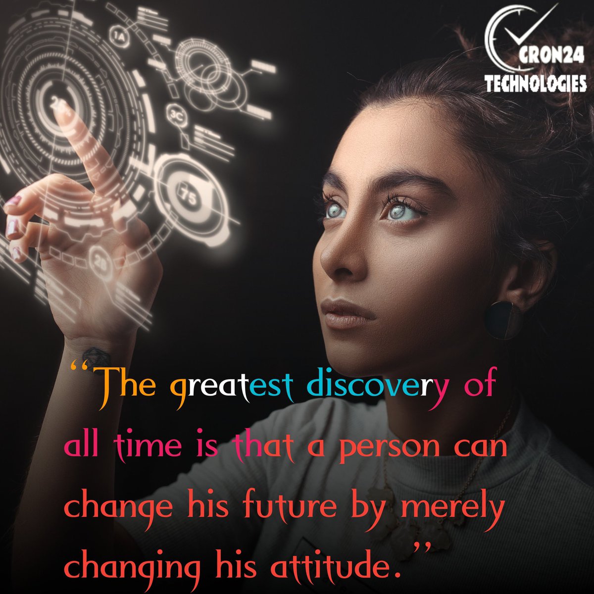Cron24Tech's tweet photo. The greatest discovery of all time is that a person can change his future by merely changing his attitude.
#cron24 #wednesdaythought #informationtechnology #appdevelopment #webdevelopment #ondemandservices #handyman #handymanclonescript #helprclonescript https://t.co/UKQDxhGW4V