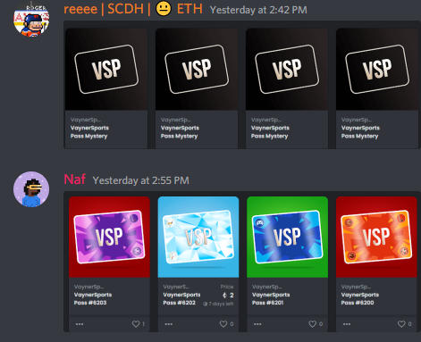 JpegHunters's tweet photo. Were you able to secure the new @vaynersports pass? Our hunters did :) #NFTs #VSP #VaynerSportsPass https://t.co/VwORA9apLL