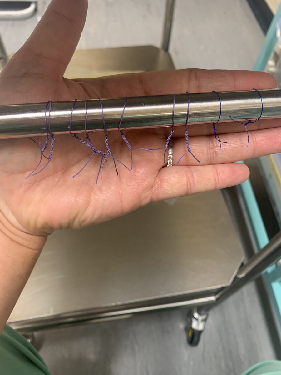 MichelleManiso1's tweet photo. Knot tying practice, even on nightshift 😴😛 #firstassistant https://t.co/Nte07z2q4k