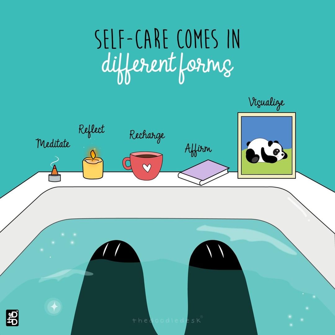 thedoodledesk's tweet photo. The care that you give to yourself is reflected in your daily tasks. And a good way to practice this self care is through meditation, affirmation or just by taking time to reflect and recharge. So if you wish to perform better, care for yourself.

#care #SelfLove #TheDoodleDesk https://t.co/7Z0rYBIGio