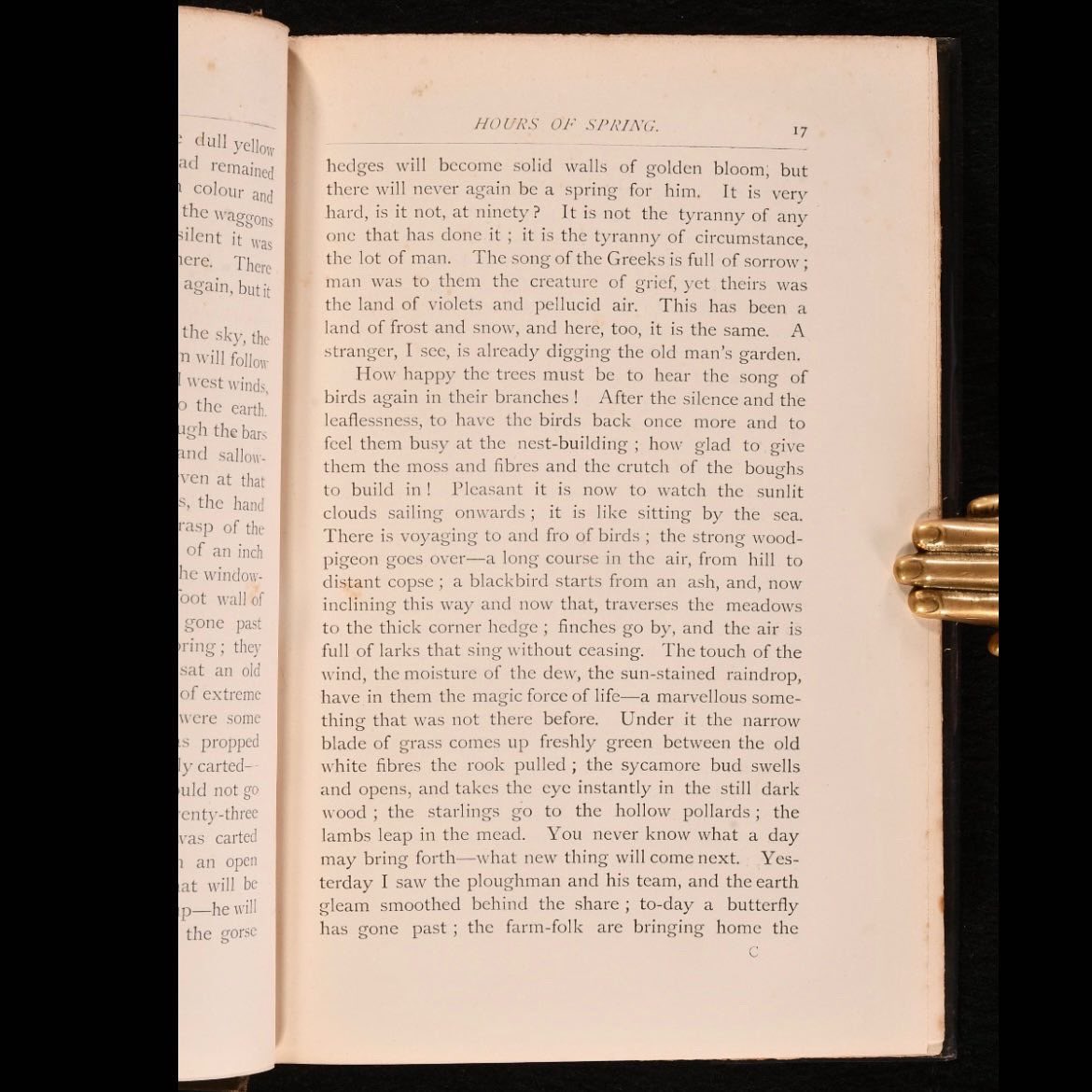 A first edition work from nineteenth century nature writer John Richard Jeffries, known for his beautiful depictions of rural England in both fiction and non-fiction.

rookebooks.com/1889-field-and…