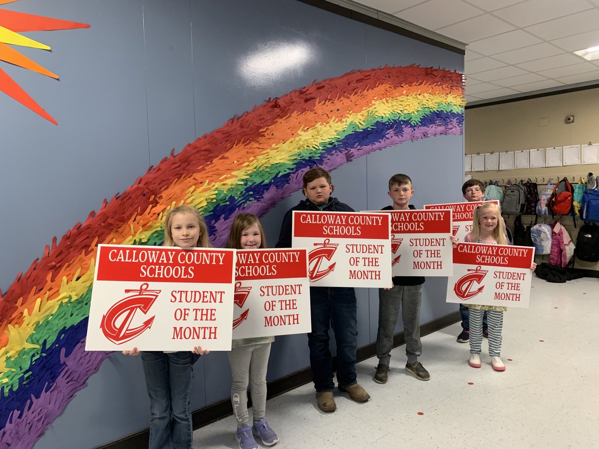 These kiddos nailed it every day in March. Meet our Students of the Month.  Congratulations!!!  You should be so proud!!  
#EastsidePride #CallowaySchools