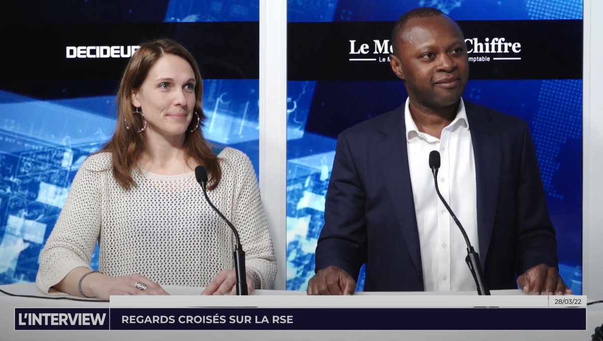 mondeduchiffre's tweet photo. [Décideurs TV] Chef d’entreprise et expert-comptable : regards croisés sur la RSE 📺 @HerveGbego @EndrixOsonsOser et Charlotte Daeffler @Xyleo_PACA interviennent sur @DECIDEURSTV #RSE #entreprises #conseils #expertscomptables #interviewLMC https://t.co/h1qVQEPXS3 https://t.co/UklagRIfm2