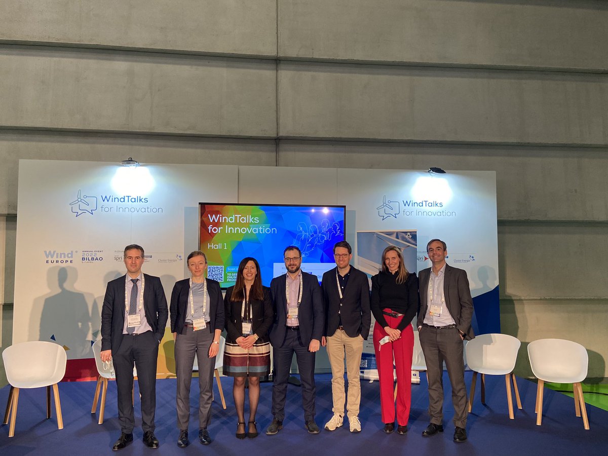 susanagarayoa's tweet photo. 🌊 @RomeoProjectEU shows how #InnovationWorks in the #EnergyTransition. Real developments hitting the market and the best partners working together. The wind is the win 💫 @Energy4Europe @HorizonEU #WindEurope2022 https://t.co/WVtz7dfNVg