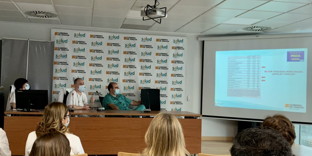 Hoy nuestro compañero Rafa Huarte ha participado en la sesión general hospitalaria junto con los compañeros de medicina interna y microbiología sobre PROA 🧫💊