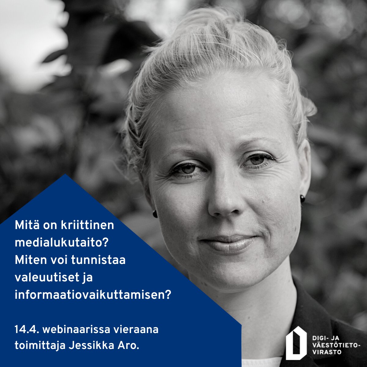 DVVfi's tweet photo. Mitä on kriittinen medialukutaito? Ja miten voi tunnistaa valeuutiset ja informaatiovaikuttamisen? Näistä aiheista keskustelemme 14.4. klo 9-11 toimittaja @JessikkaAro'n kanssa. 
Ilmoittaudu mukaan maksuttomaan webinaariin https://t.co/hlgsoNkJBk 
#digituki #digitaidot https://t.co/p1Fi3oqWur