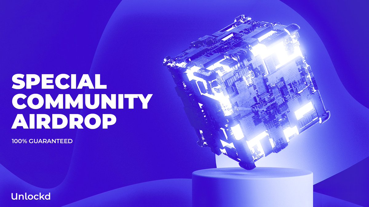 Our guaranteed SPECIAL COMMUNITY #AIRDROP is live for a limited time — to thank our early supporters for helping to build the Unlockd community 🚀. Participate now, earn points and receive $UNLK proportionally to your position in the ranking! 🪂🔓 airdrop.unlockd.finance 🔓🪂