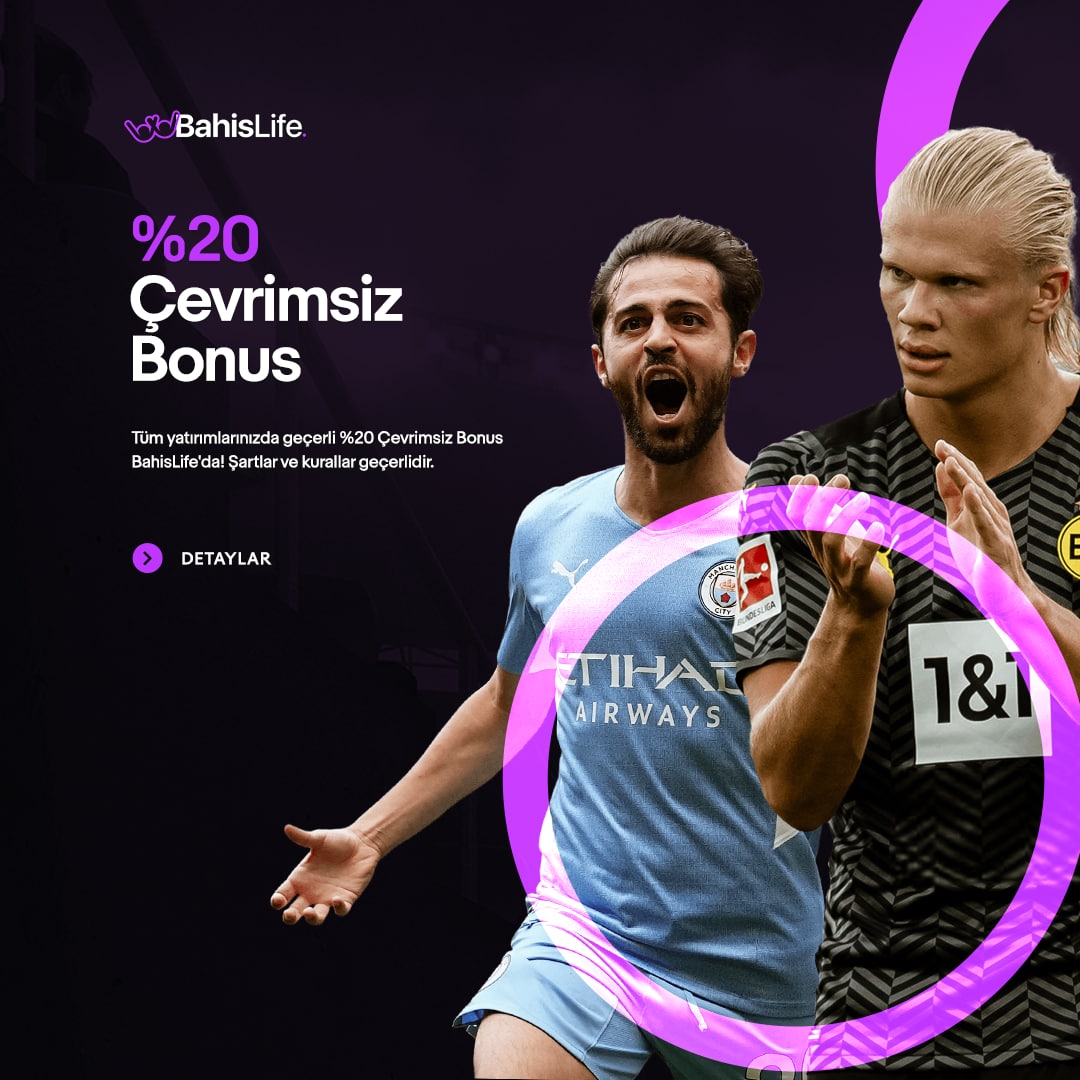 ⚜️ BahisLife'tan %20 Çevrimsiz Yatırım Bonusu!

 🟣 500 TL'ye kadar yararlanabileceğin %20 Çevrimsiz Yatırım Bonusu ile çevrime takılma, oyuna hız kesmeden devam et!

🤟🏻 BahisLife, bahsetmeye değer!

📎 buff.ly/3AlXGdv