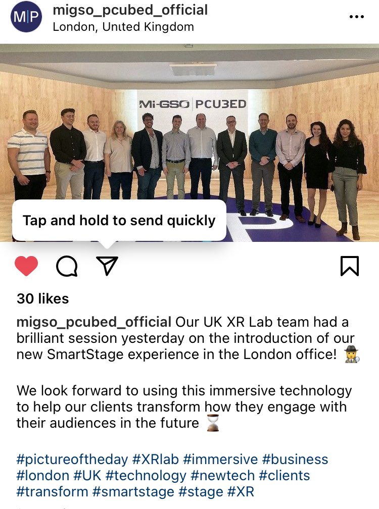 SmartStageXR's tweet photo. We're so excited to be working with the fantastic @MIGSOPCUBED_off team & see our pioneering #Hybrid stage launched in 2021 as part of our #SmartStage product suite come to life at their dedicated #XR lab
#ItsVirtuallyReality #techinnovation #corporatecommunicatons #collaboration https://t.co/YvOpr17EHo