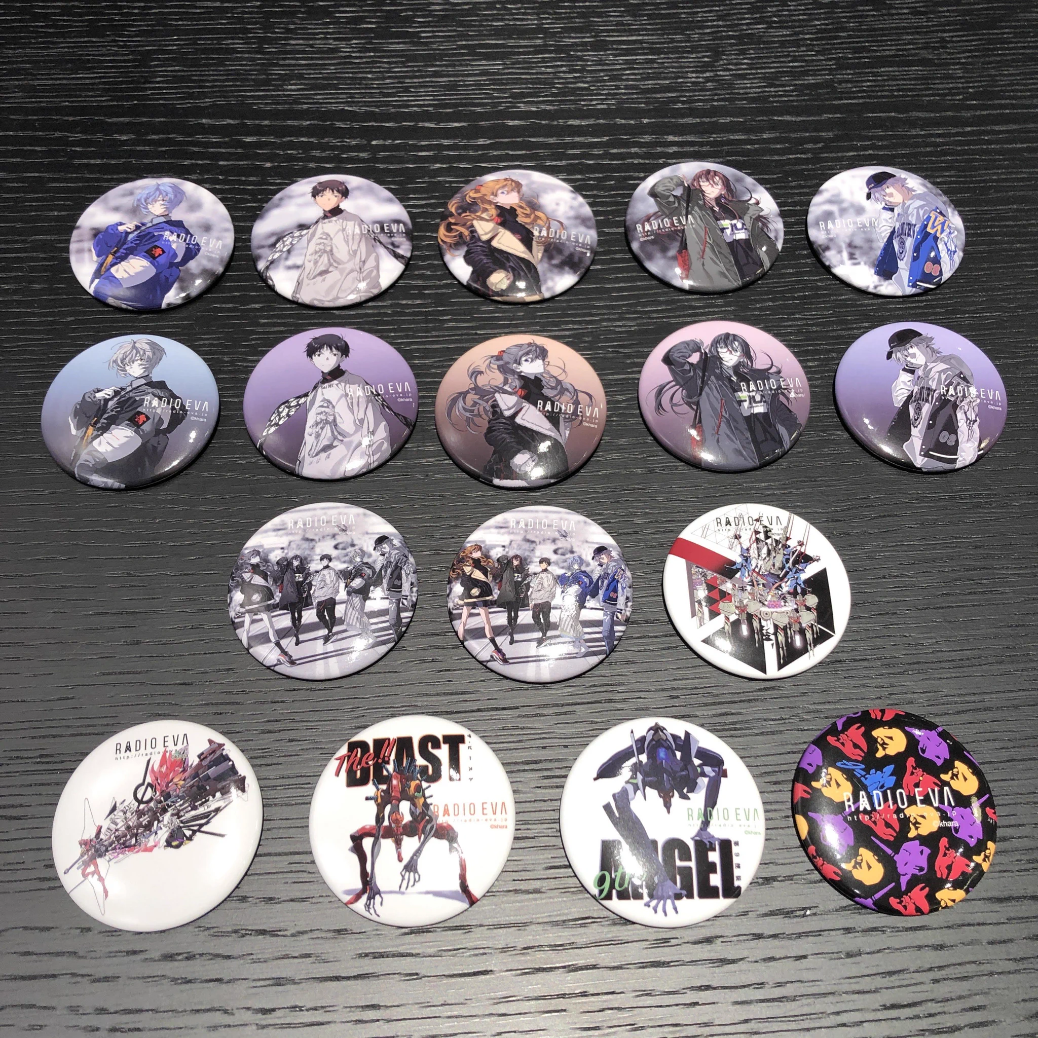 RADIO EVA 缶バッジ 3種セット エヴァンゲリオン　(非売品)ノベルティ RADIO EVA STORE on X: 