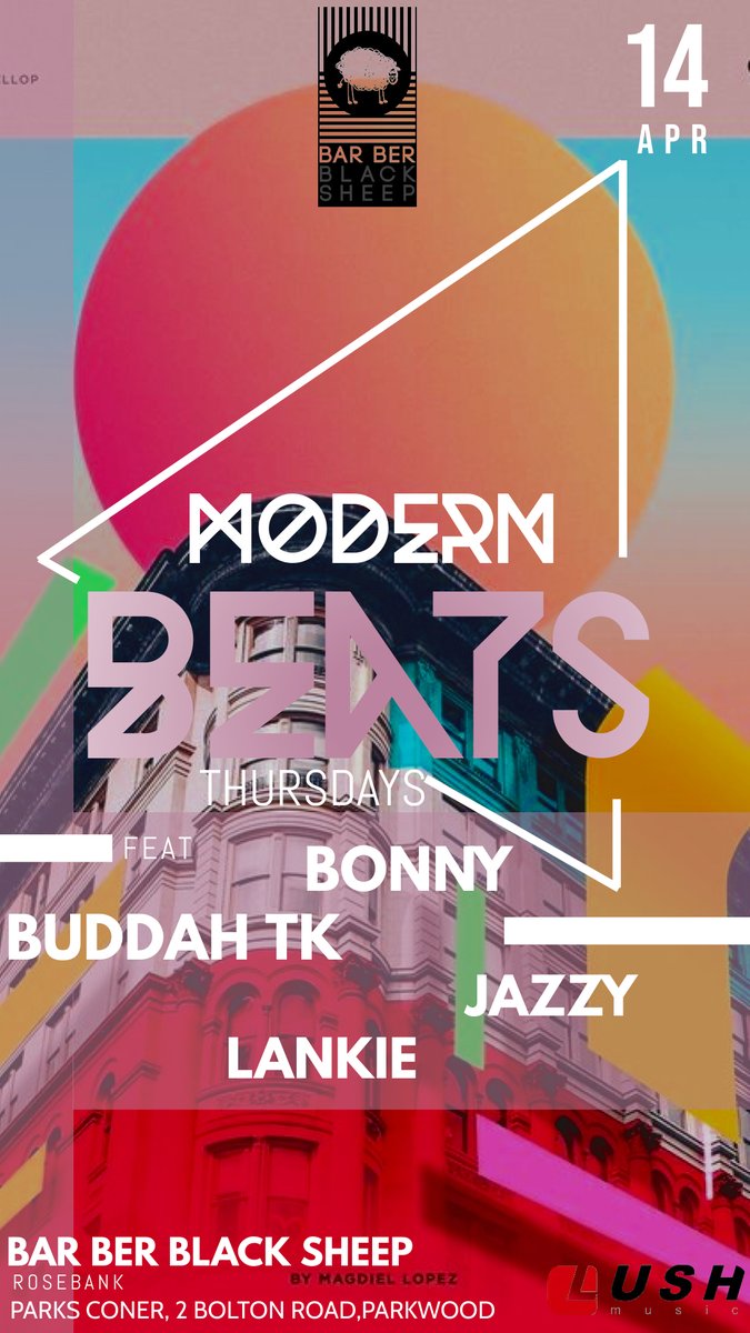therealdjbonny's tweet photo. PLEASE JOIN US NEXTWEEK THURSDAY FOR MORDERN BEATS THURSDAYS Bar Ber Black Sheep @BarberBlackShee (ROSEBANK)
#Lets_dance
#InDeepWeBelieve
#welovehousemusic
#lushmusic https://t.co/ENHstaedta