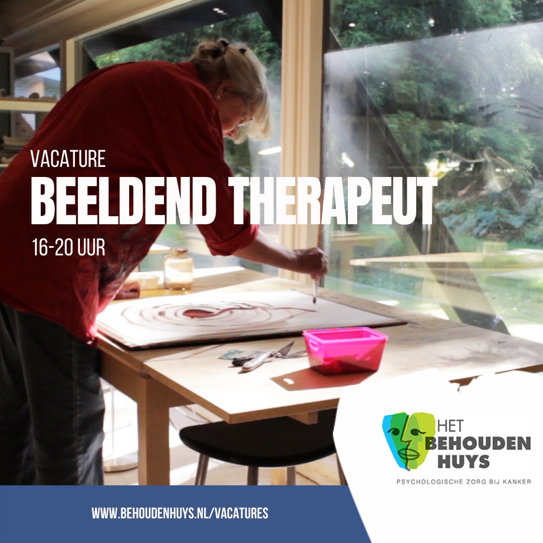 HetBehoudenHuys's tweet photo. VACATURE BEELDEND VAKTHERAPEUT

Ben jij de beeldend vaktherapeut die samen met ons het verschil wil maken voor mensen die kanker hebben (gehad) en hun naasten? Dan zijn wij op zoek naar jou!

Bekijk hier hoe deze mooie functie er uitziet:
https://t.co/b2sGE1PoA3 https://t.co/SDV2gx02tE