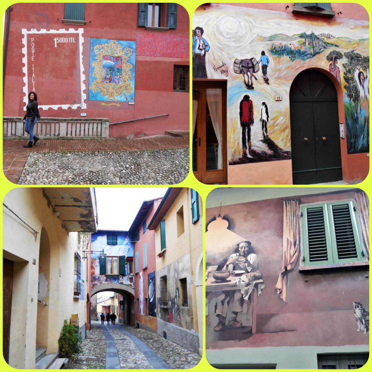 Souvenirviaggio's tweet image. 🇮🇹Dozza Imolese | EmiliaRomagna

Un #paesino piccolo, che si visita in poche ore. Ha un piccolo #castello, ma non è questa la sua particolarità.

Le facciate delle #case sono le tele sulle quali #artisti da tutto il mondo esprimono la loro #arte.

#biennale #murales

(#link👀👇)