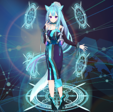 My new Luna NFT. by <a href="/metahoshigirls/">Meta Hoshi Girls💞</a>. Come join the fun and meet Luna. #NFT #NFTCommunity