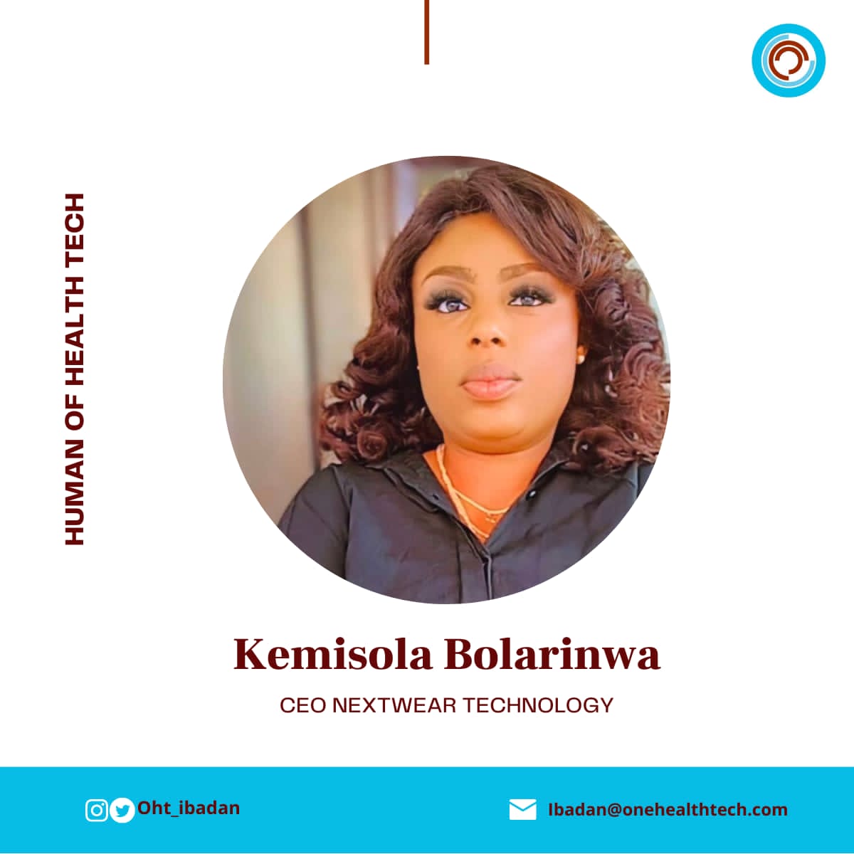 OHT_ibadan's tweet photo. Kemisola Bolarinwa @bolarinwakemis2, is the CEO of Nextwear Technology, Nigeria’s 1st wearable tech startup. She's an advocate for bridging gender gap, encouraging girls and women to seek careers in STEM.
Read more: https://t.co/wsVMOW9Hiu
#ohtibadan #onehealthtech https://t.co/VYLwroToiN