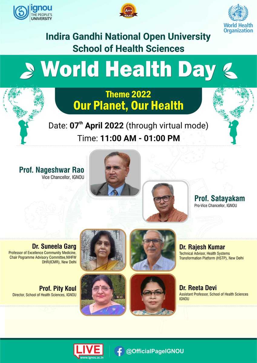 Webinar on World Health Day