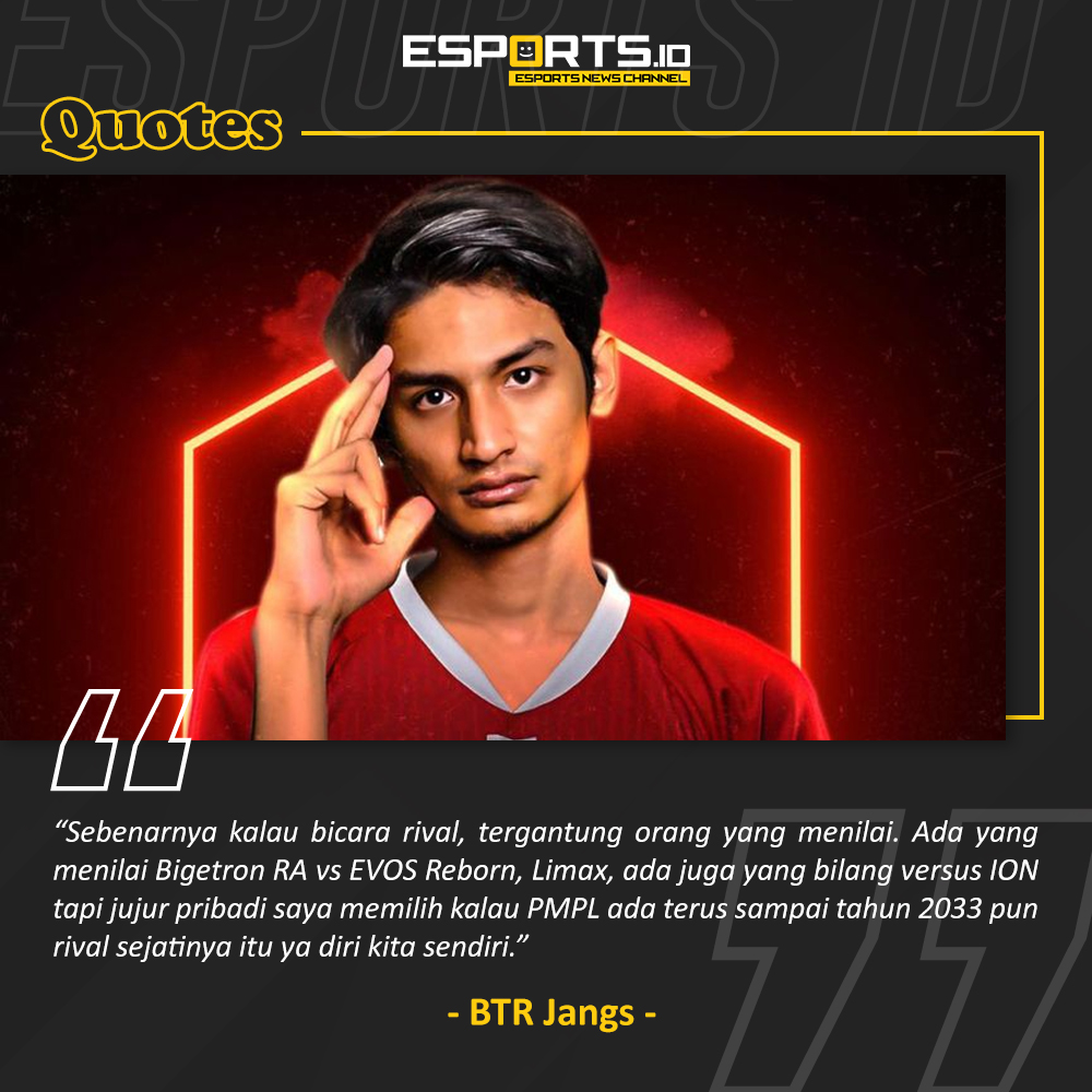 Esports_IDN's tweet photo. Kalo menurut Sobat rival Bigetron RA sepanjang masa itu siapa yah? π€
Sc: Interview EsportsID
#EsportsID #EsportsIDQuote #PMPL #GDGids #EVOS #btr #Jangs https://t.co/ApJ5FrAKzO