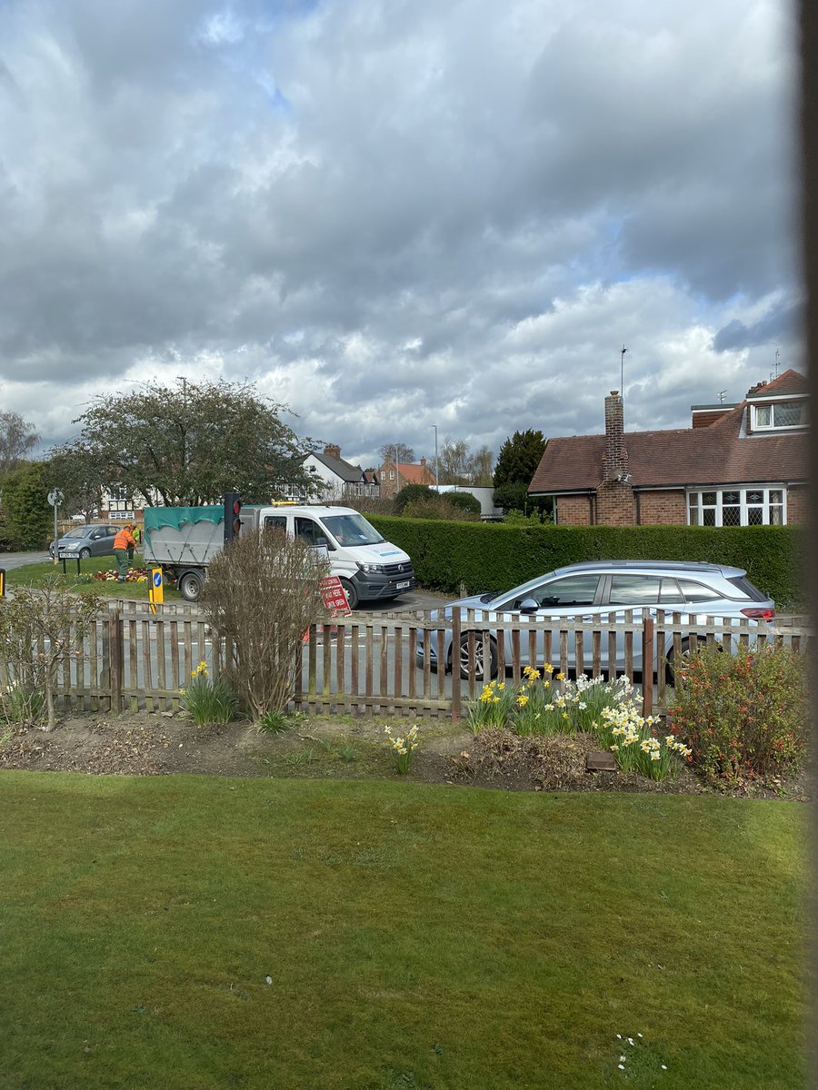 VickiAdele's tweet photo. @ER_roads @East_Riding what an absolute joke! As if the roadworks aren’t bad enough, wheelchair users, prams now can’t safely cross the road or even walk on the path. 😡 https://t.co/KR08AItMQU