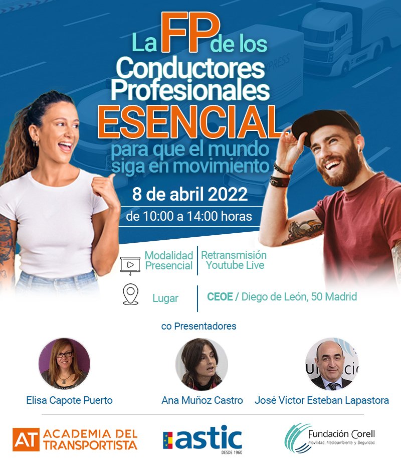 Educanced's tweet photo. 📣 La Formación Profesional de los conductores 🚚 profesionales: esencial para que el mundo siga en movimiento.
▶️@ATransportista, ASTIC y Fundación Corell organizan esta importante jornada 👇
https://t.co/OybDInex06
#anced #transporte #elearning #formaciónprofesional #FP https://t.co/lvNDgnz8vn