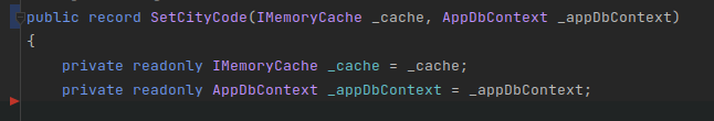 #dotnet tip:
Super thin dependency injection with records! No need for ctor😄