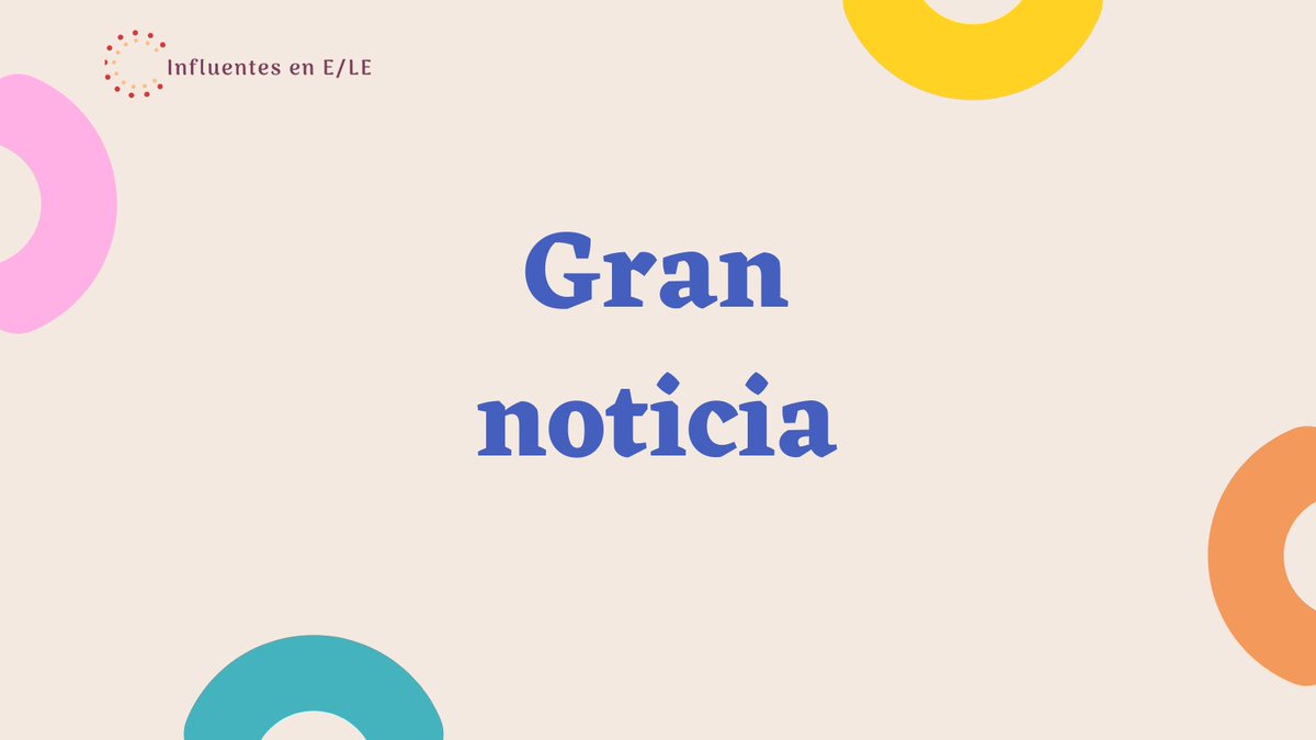 InfluentesenELE's tweet photo. 📌Gracias al gran interés en nuestro evento hemos decidido ampliar el plazo para ver las entrevistas de manera que durante el fin de semana 9-10 de abril estarán todas disponibles otra vez.
#influentesenele
Gracias a todos🙏😍🥳 https://t.co/WWByPh2oOb