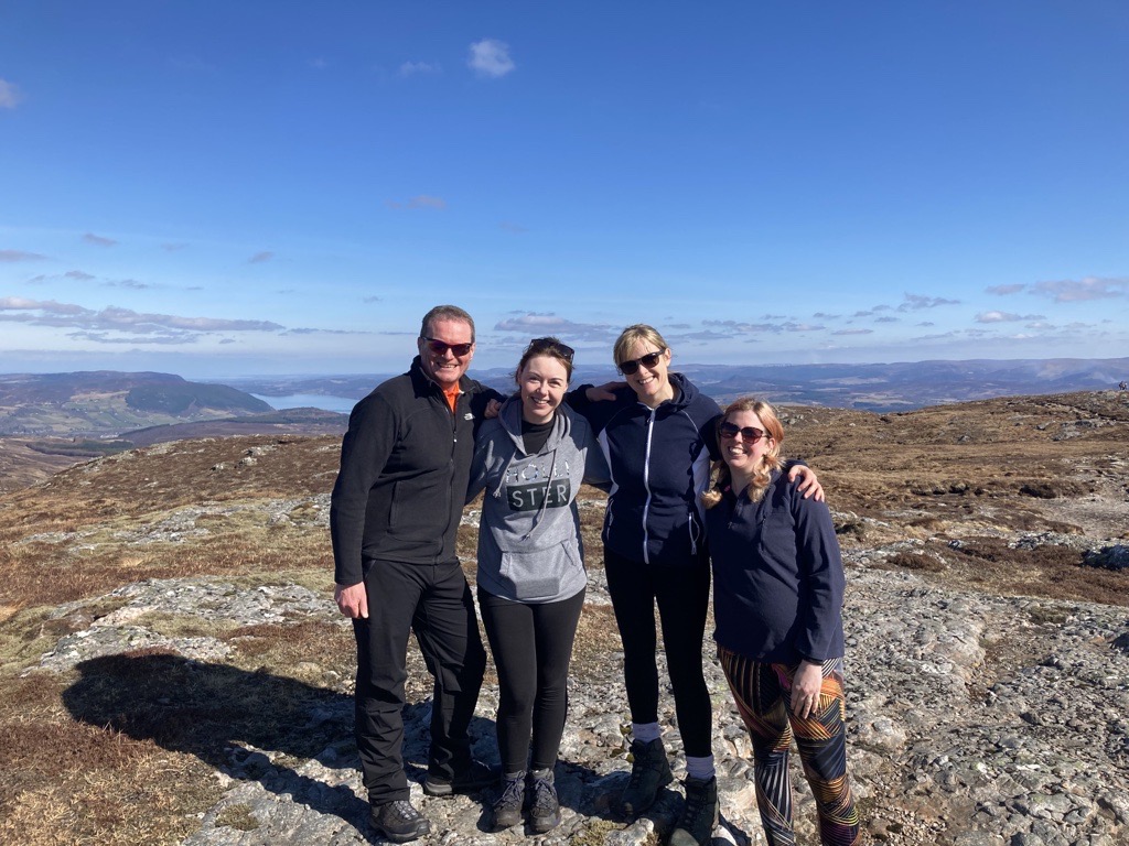 A fond farewell to our wonderful team member <a href="/Kirstypartridg4/">Kirsty P</a>!

Kirsty was part of the Communities team and has departed for <a href="/cairngormsnews/">Cairngorms National Park</a>.

Here she is (2nd R) up Meall Fuar-bhonaidh last week with team members Neil, Eileen &amp; Melanie.

Thank you Kirsty, we will miss you! 😊🙏