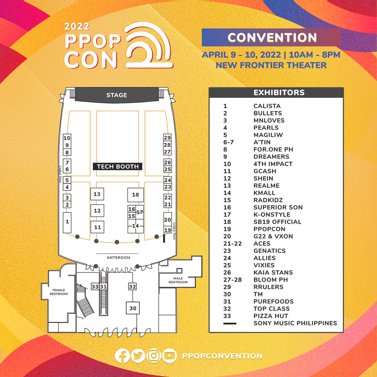 📢CONVENTION FLOOR MAP📢

Check out what we have in store for you! Here's the final event floor map for #2022PPOPCON!🌟

With all these activities, we are sure 1 day is not enough.😱 

YOU WOULDN’T WANT TO MISS THIS! 

🎟️Get your Convention 2-Day pass at ticketnet.com.ph