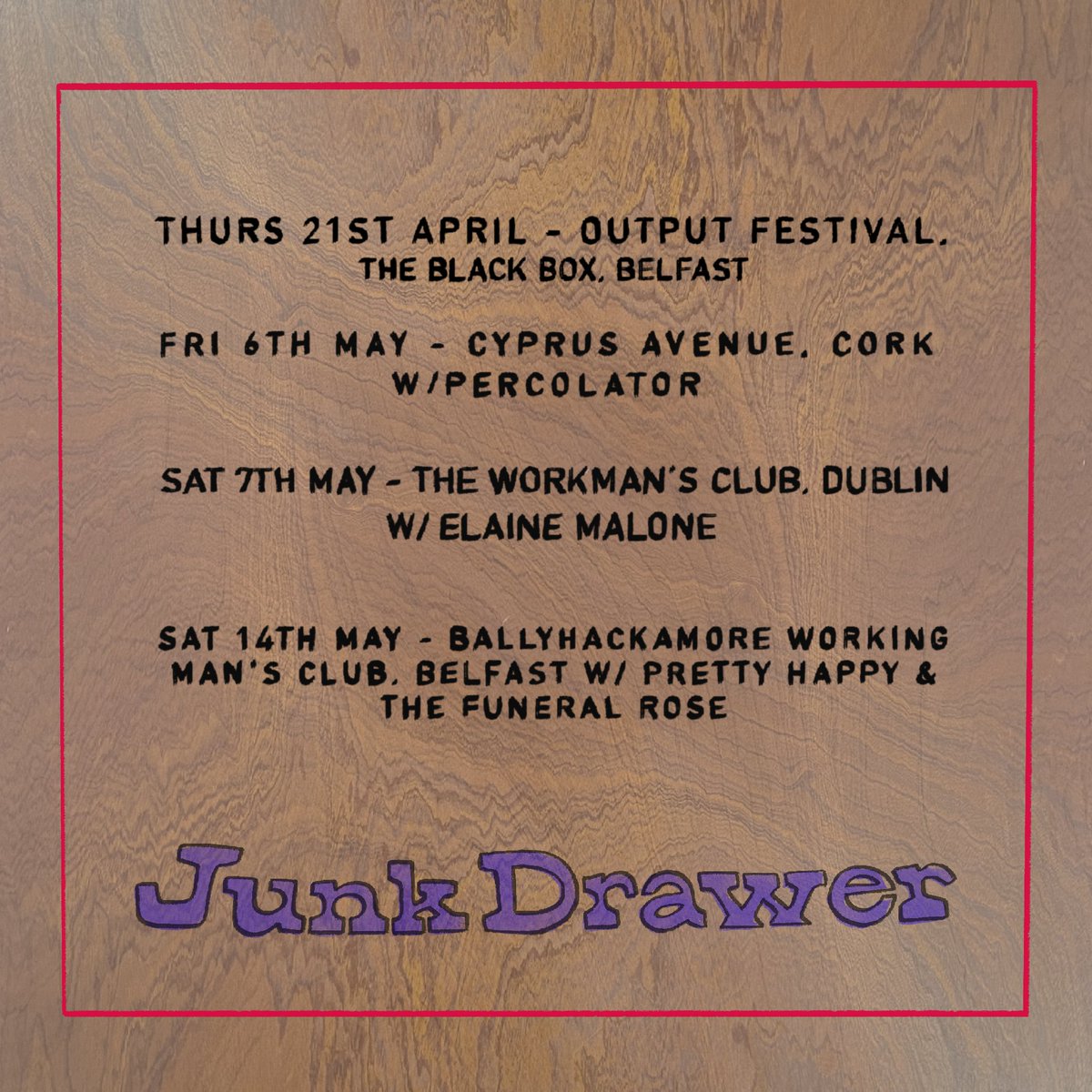 Some deadly new announcements to come, but here's our next 4 dates with some great people.