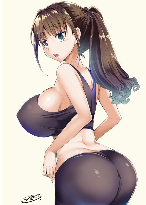 スポーツに向かなさそうなスポーティお姉さん 