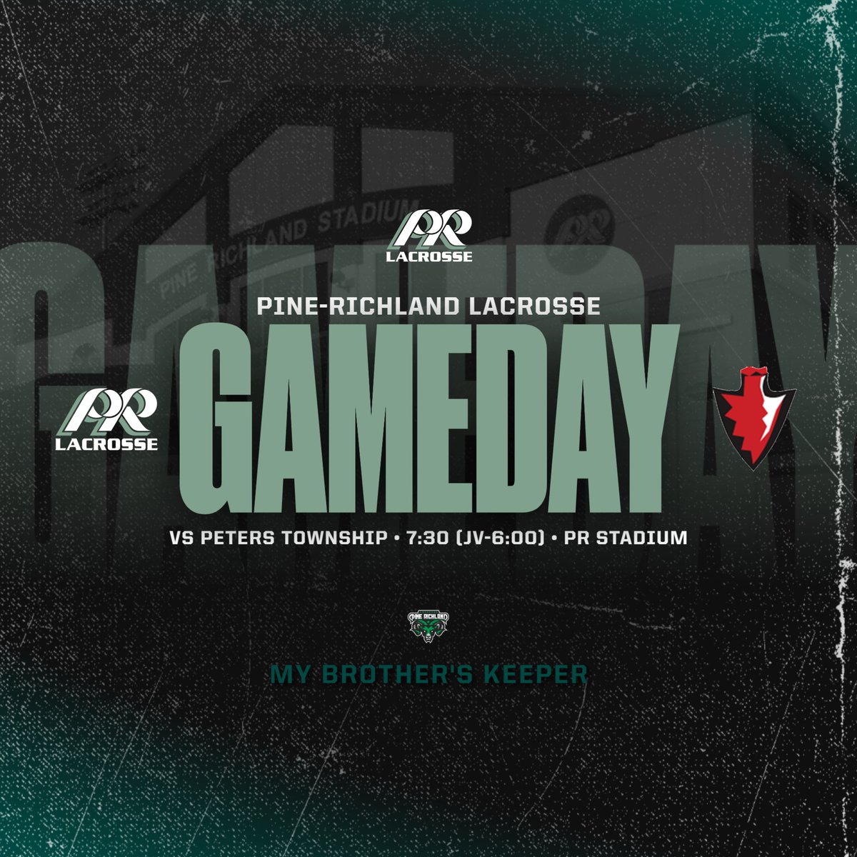 PineRichlandLax's tweet photo. Tonight the Rams take on @Peters_Lacrosse at PR Stadium. Faceoff at 7:30, JV at 6:00. #wearepr #prlax https://t.co/Rn5JDSse0Z