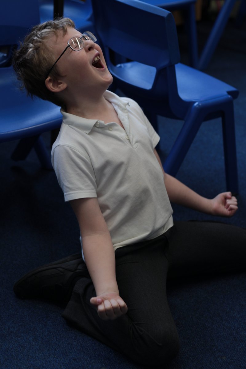 There is #creativity buzzing around the school as the Year 3 and 4 Play In A Week takes shape with <a href="/tl_theatre/">Travelling Light</a> 
Can't wait until Friday! 🎭