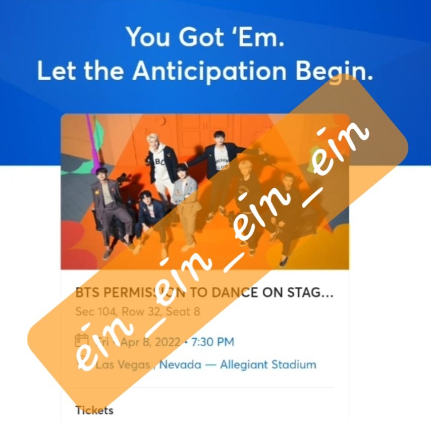 Ein_52hz's tweet photo. WTS PermissionToDance Las Vegas tickets

D1 🎟 x 1 Sec104 Row32 Seat8
D2 🎟 x 1 Sec410 Row20 Seat10
🎟 x 1 PTD Area15 7th Apr 1.30pm slot

#BTSARMY ONLY
PayPal (FV) 
If interested pls DM

#PTD_ON_STAGE_LV #PTD_ON_STAGE_LAS_VEGAS
@875tickets @BTSVegas https://t.co/eCsSH9LClz