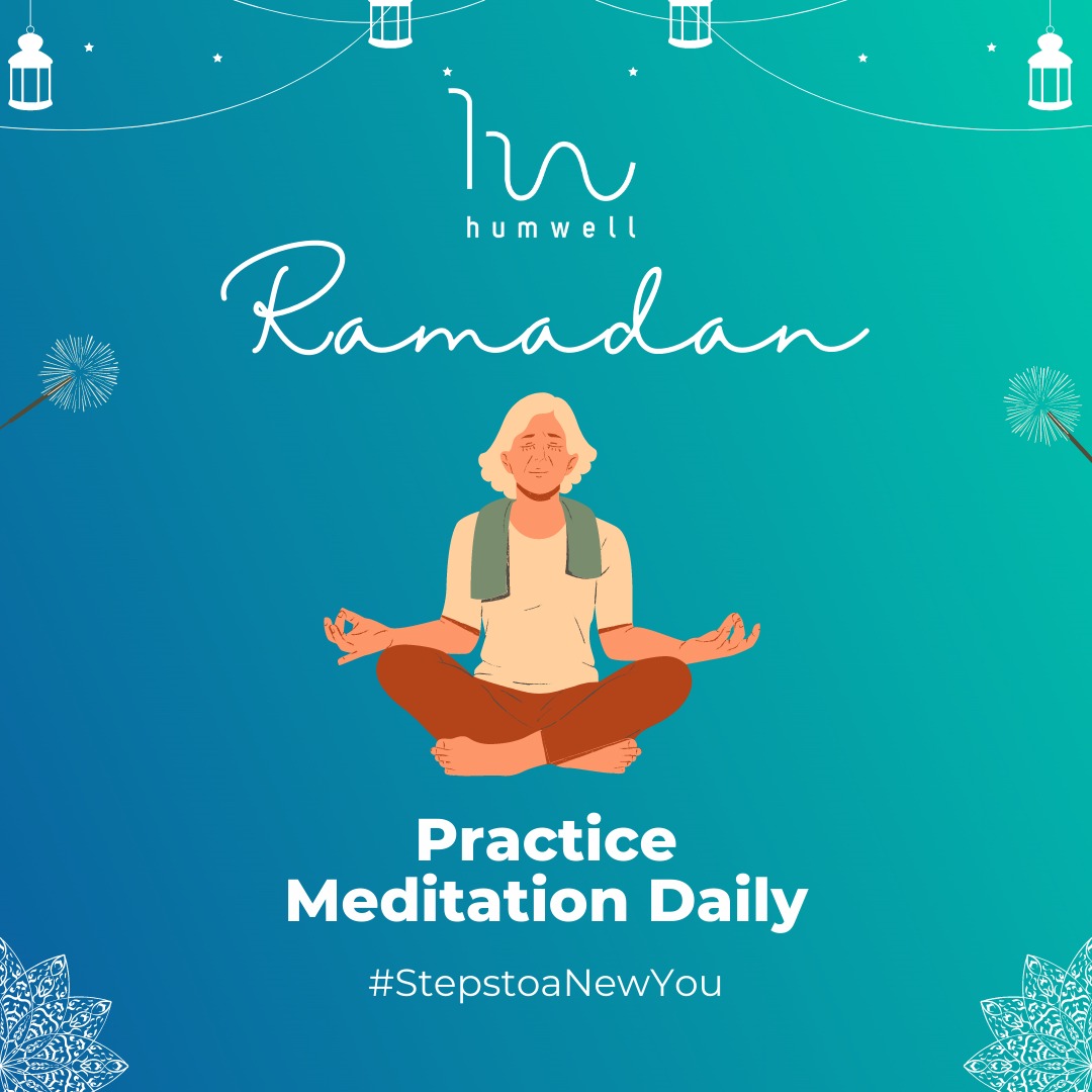 hum_well's tweet photo. This glorious month of Ramadan practice meditation to nourish and blossom the divinity within you. It can help carry you more calmly through your fasting day. Hence, embrace meditation for your emotional well-being and overall health.
#StepstoaNewYou #HumWell #SehatSubKayLiay https://t.co/4gqZ2bwytU